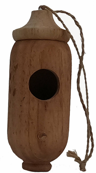 Wooden Birdhouse Feeder for Hanging Outside, Garden or Patio, Natural Finish #22