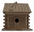 Wooden Birdhouse Feeder for Hanging Outside, Garden or Patio, Natural Finish #12