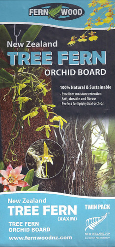 Fern Wood New Zealand Tree Fern Orchid Board Panel 12x6x1 Twin