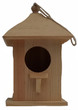 Wooden Birdhouse Feeder for Hanging Outside, Garden or Patio, Natural Finish #19