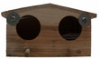 Wooden Birdhouse Feeder for Hanging Outside, Garden or Patio, Natural Finish #18