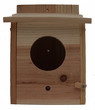 Wooden Birdhouse Feeder for Hanging Outside, Garden or Patio, Natural Finish #14