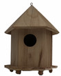 Wooden Birdhouse Feeder for Hanging Outside, Garden or Patio, Natural Finish #13