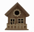 Wooden Birdhouse Feeder for Hanging Outside, Garden or Patio, Natural Finish #11