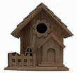 Wooden Birdhouse Feeder for Hanging Outside, Garden or Patio, Natural Finish #10