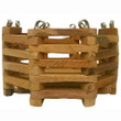 Better-Gro Cedar Slat Vanda Basket - 6 inch octagon