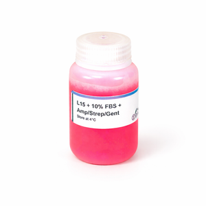 L15 Media with 10% FBS  + Antibiotics 100mL