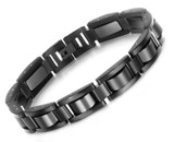 8.5" inch - Steel Bracelet Mens - All Black - Magnetic Mens Stainless Steel Bracelets ✦ View All Store Items Seller Savings Direct