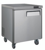 QUANTUM COMMERCIAL 27" 1 DOOR UNDER COUNTER REFRIGERATOR (front/side)