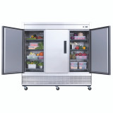 VORTEX SIGNATURE 3 DOOR REACH-IN REFRIGERATOR (doors open food)