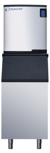 Dukers DIM700A High-Capacity Commercial Ice Machine with 550 lb Storage Bin – 785 lb Daily Production