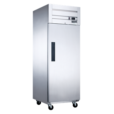 Dukers D28AF Commercial Single Door Top Mount Freezer in Stainless Steel