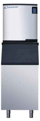 Dukers DIM1050A High-Capacity Commercial Ice Machine with 550 lb Storage Bin – 1090 lb Daily Production