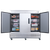D83F 3-Door Commercial Freezer in Stainless Steel
