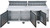 Dukers DPP90-12-S3 Commercial 3-Door Pizza Prep Table Refrigerator