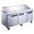 Dukers DSP72-30M-S3 72” 3-Door Commercial Food Prep Refrigerator – Mega Top, 30 Pans