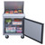Dukers DSP29-12M-S1 29” 1-Door Commercial Food Prep Refrigerator – Mega Top, 12 Pans