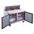 Dukers DSP48-12-S2 2-Door Commercial Food Prep Table Refrigerator