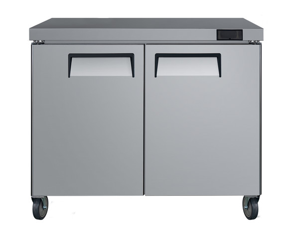 QUANTUM COMMERCIAL 48" 2 DOOR UNDER COUNTER FREEZER (front)