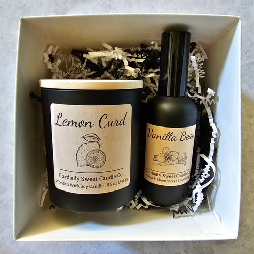 Candle and Room & Linen Spray Gift Set