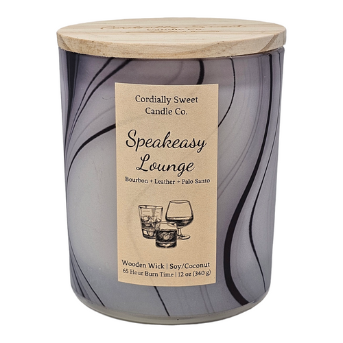 Speakeasy Lounge Wooden Wick Soy/Coconut Candle (Two Wick)