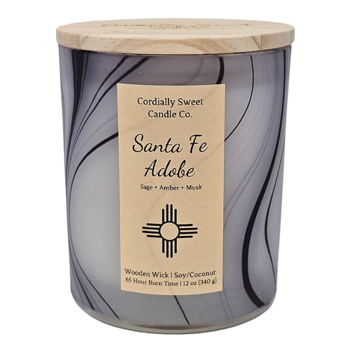 Santa Fe Adobe Wooden Wick Soy/Coconut Candle (Two Wick)