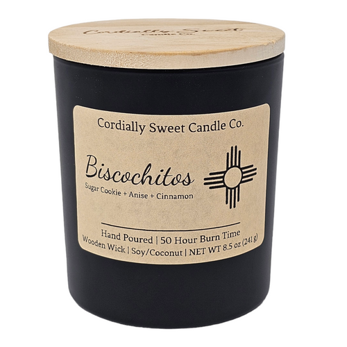 Biscochitos Wooden Wick Soy/Coconut Candle (Single Wick)