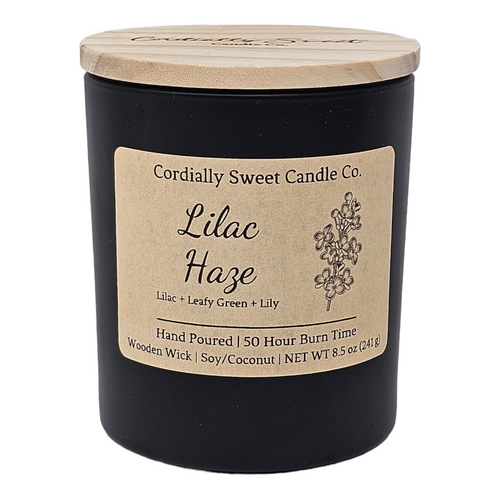 Lilac Haze Wooden Wick Soy/Coconut Candle (Single Wick)