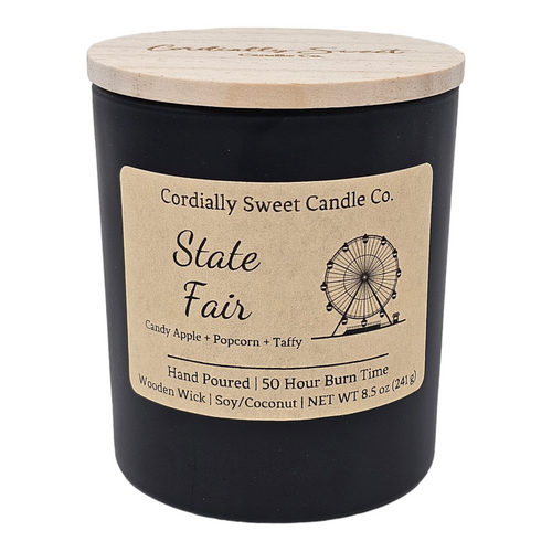 State Fair Wooden Wick Soy/Coconut Candle (Single Wick)