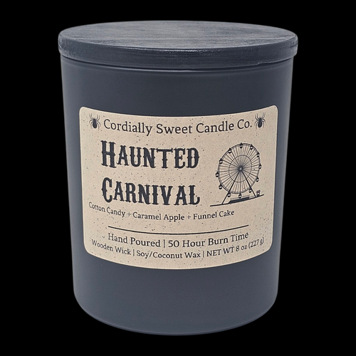Haunted Carnival Wooden Wick Soy/Coconut Candle Haunted Carnival Wooden Wick Soy/Coconut Candle