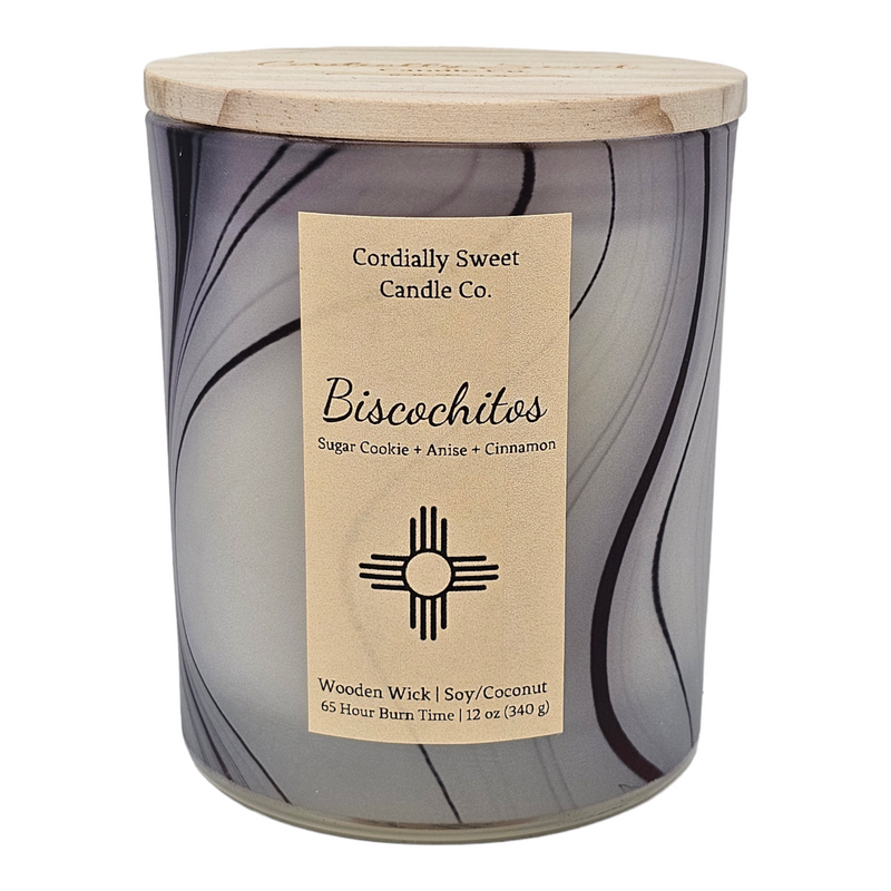 Biscochitos Wooden Wick Soy/Coconut Candle (Two Wick)