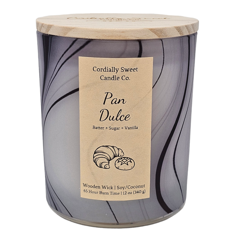 Pan Dulce (Sweet Bread) Wooden Wick Soy/Coconut Candle (Two Wick)