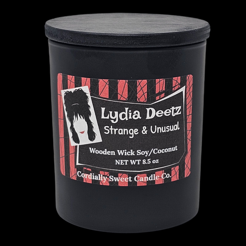 (Beetlejuice) Strange & Unusual Wooden Wick Soy/Coconut Candle