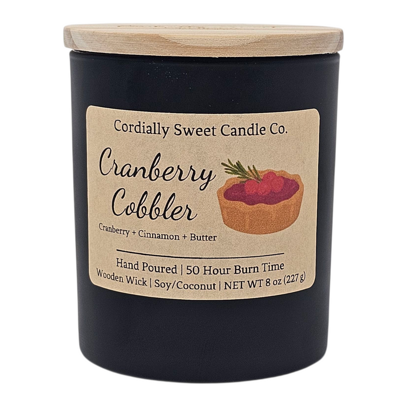 Cranberry Cobbler Wooden Wick Soy/Coconut Candle