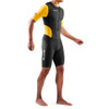 Skins - TRI Brand Short Sleeve Tri Suit - Men's - Black/Zest - 2024