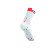 Compressport - Pro Racing Socks V4.0 Ultralight Run High - White/Fluo Red/Black - 2025