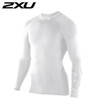 2XU PWX Men's Elite Long Sleeve Compression Top - White M Only