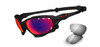 Oakley Sunglasses - Racing Jacket with a Polished Matte Black Ink Frame and a OO Red Pol & Black Iridium Vented Lens