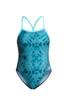 ZONE3 - Strap Back Swimsuit - Women's - Teal Tie Dye - 2026
