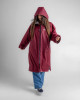 Dryrobe - Advance Long Sleeve - Burgundy / Silver Grey