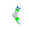 Compressport - Pro Racing Socks V4.0 Run High - White/Norse Blue/Neon Green - 2026