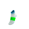 Compressport - Pro Racing Socks V4.0 Run Low - White/Norse Blue/Neon Green - 2026