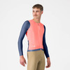 Castelli - Corretto Long Sleeve Jersey - Men's - Brilliant Pink/ Belgian Blue - 2026