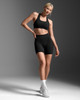 2XU - Form Stash Hi Rise Compression 6In Shorts - Women's - Black/Black1 - 2026