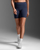 2XU - Form Stash Hi Rise Compression 6In Shorts - Women's - Midnight/Midnight1 - 2026