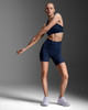 2XU - Form Stash Hi Rise Compression 4In Shorts - Women's - Midnight/Midnight - 2026