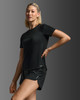 2XU - Aero Mesh Tee - Women's - Black/Silver Reflective - 2026