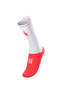 Compressport - Pro Racing Socks v4.0 Bike - Ironman 2026 - L1 - Unisex - White/Neon Red