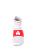 Compressport - Pro Racing Socks v4.0 Run Low - Ironman 2026 - L1 - Unisex - White/Neon Red