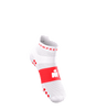 Compressport - Pro Racing Socks v4.0 Run Low - Ironman 2026 - L1 - Unisex - White/Neon Red